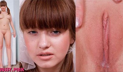 Hot teens show off their pretty faces and pussy lips