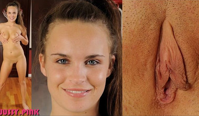 Hot teens show off their pretty faces and pussy lips