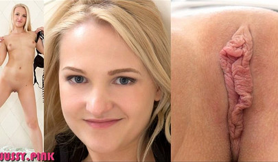 Hot teens show off their pretty faces and pussy lips