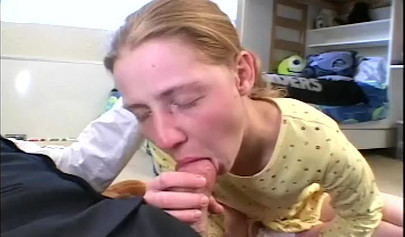 18 year old teen loses her anal virginity and gets facialed