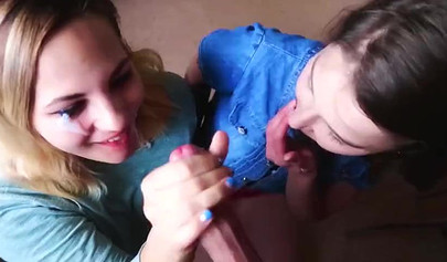 Skilled teenage pornstars make cocks pop in hot compilation