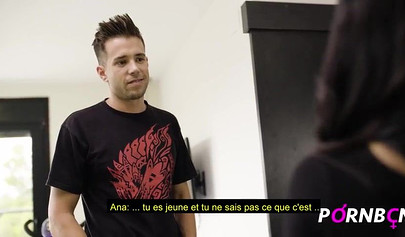 Busty brunette Bianka Blue gets screwed after intense workout