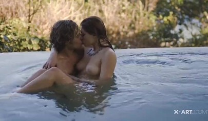 Stunner Leah Gotti gets orally pleased and dicked at the pool