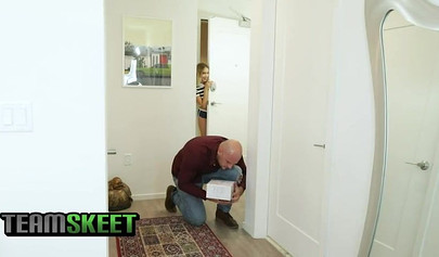 Slutty teen Khloe Kapri gets her face and vagina brutally boned by a stud