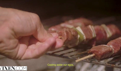 Curly haired doll Angel Emily gets her pierced pussy banged on vacation