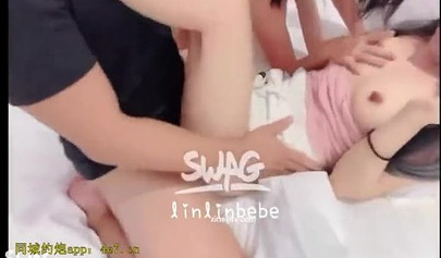 Two lusty Chinese teens get involved in a threesome with their classmate