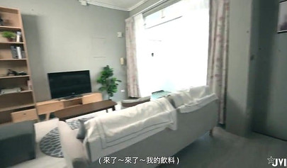 Chinese goddess reveals her natural juicy tits and has POV sex