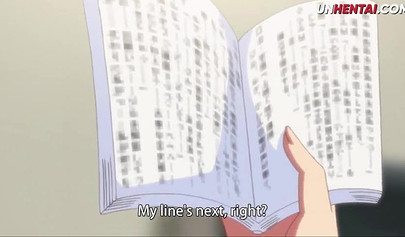 Huge boobed Hentai vixen rides her soaking wet cunt on a hard prick