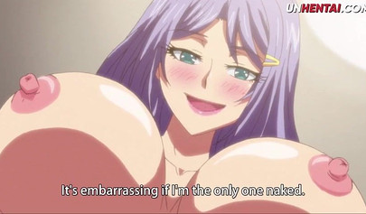 Huge boobed Hentai vixen rides her soaking wet cunt on a hard prick