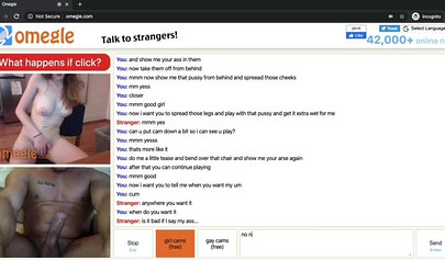 Busty Omegle teen Rachel makes a black dude masturbate while touching herself