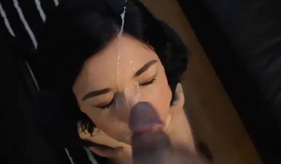 Attractive amateur babes get their pretty faces covered in cum