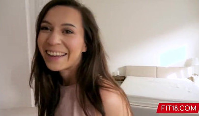 Sinful teen Ariel Grace gets her muff stretched out by her stepdad