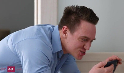 Barely legal blonde Light Fairy gets her pussy filled with a curved dick