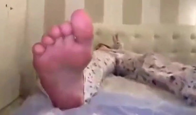 Sleepy teen with massive natural tits fucked in POV