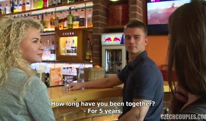 Two cute teens Angel Diamonds & Samantha B blow off a teen boy in public for good cash