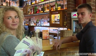 Two cute teens Angel Diamonds & Samantha B blow off a teen boy in public for good cash