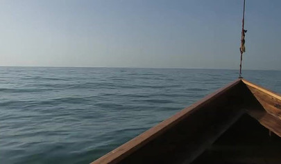 Nude teenage models show off their sexy bodies on the boat