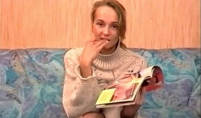 Adorable blonde teen gets interviewed and fucked at the casting