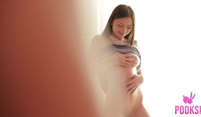 Busty teen Margarita C Peachy gets both her holes penetrated hard