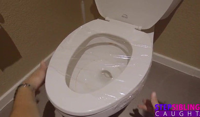 Playful blondes get involved in a teenage threesome on the bed