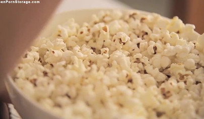 Petite teen skips dinner and goes straight to solo session