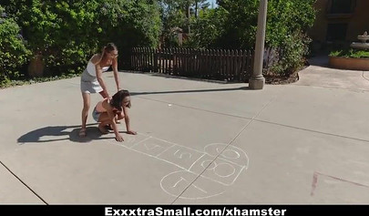 Huge cock is enough for Aria Skye and Raquel Diamond