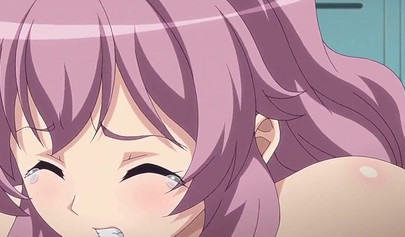 Petite anime hotties get creampied hard in swimsuits in a threesome