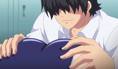 Petite anime hotties get creampied hard in swimsuits in a threesome