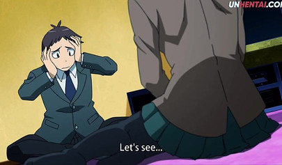 Gorgeous hentai schoolgirl with big tits gets pounded in missionary