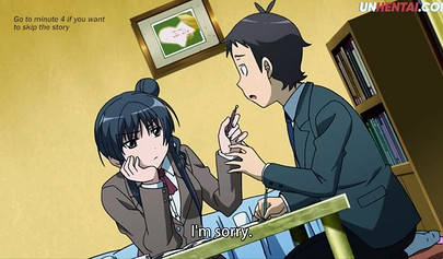 Gorgeous hentai schoolgirl with big tits gets pounded in missionary