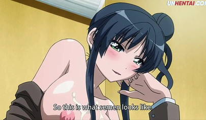 Gorgeous hentai schoolgirl with big tits gets pounded in missionary