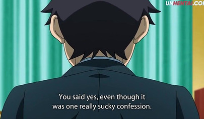 Gorgeous hentai schoolgirl with big tits gets pounded in missionary