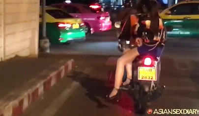 Petite Asian teen Thais Dumont sucking and milking cock on webcam