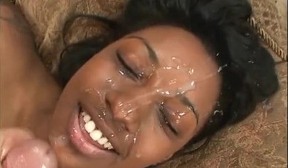 Gorgeous ebony and petite teen takes a big cock