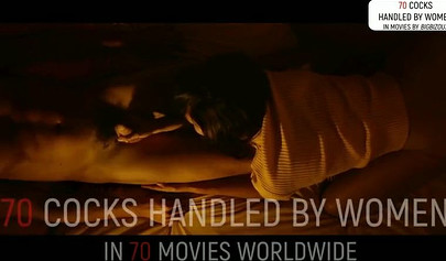 Stunning girls get cumshot after giving sloppy handjobs