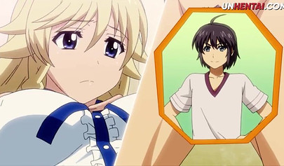 Busty blonde Hentai slut gets her hairy pussy destroyed