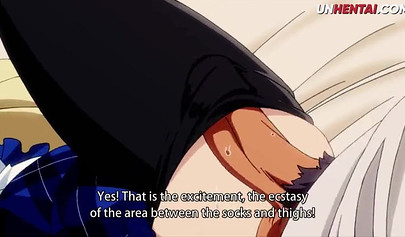 Busty blonde Hentai slut gets her hairy pussy destroyed