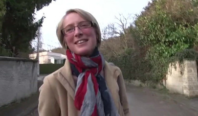 European blonde in stockings screwed hard in all positions