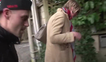 European blonde in stockings screwed hard in all positions