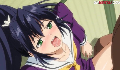 Virgin schoolgirl with big tits double penetrated in uncensored Hentai