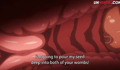 Virgin schoolgirl with big tits double penetrated in uncensored Hentai