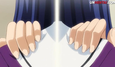 Virgin schoolgirl with big tits double penetrated in uncensored Hentai