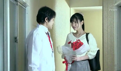 Japanese teenager gets a big cock up her narrow cunt