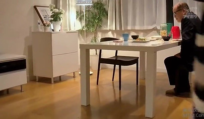 Japanese teenager gets a big cock up her narrow cunt