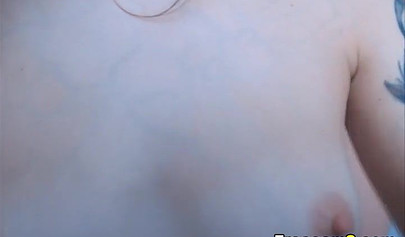 Sensual lesbians worshipping their petite bodies and fingering tight pussies