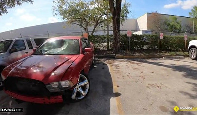 Big ass Latina Lilly Hall fucking a mechanic's big cock