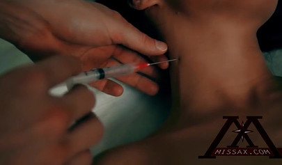 Naughty brunette lesbian Adriana Chechik fucking Megan Rain in missionary