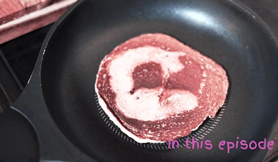 Petite brunette teen asmr cooking banana on webcam