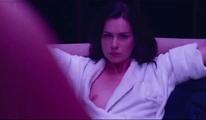 Stunning brunette gets her wet pussy pounded rough