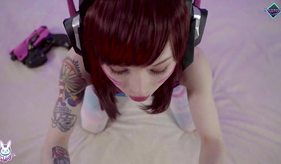 Stunning teen in sexy cosplay hardcore ass fucked in doggystyle